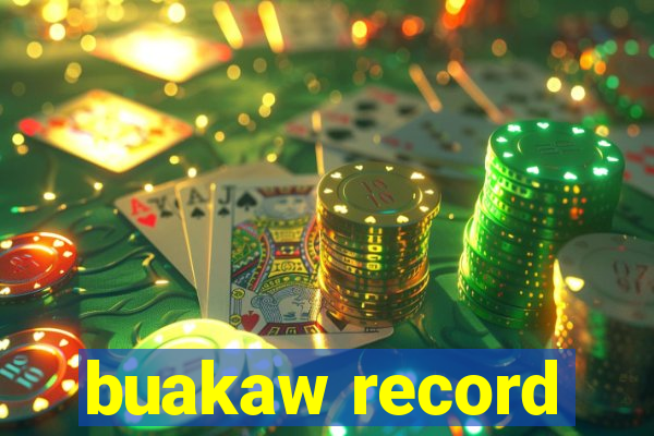 buakaw record